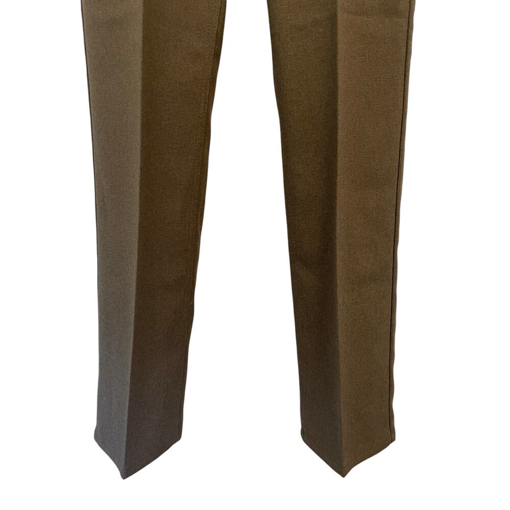 Vintage Levi’s Dracron Polyester Dress Pants In Brown USA Made Size 31x34 - Picture 4 of 9